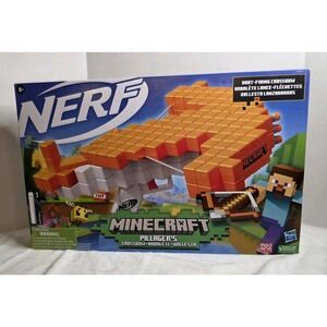 Nerf Minecraft Pillager's Crossbow With 3 Nerf Elite Darts Hasbro NIB